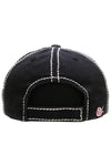 Floral cow skull vintage ball cap  Ivy and Pearl Boutique