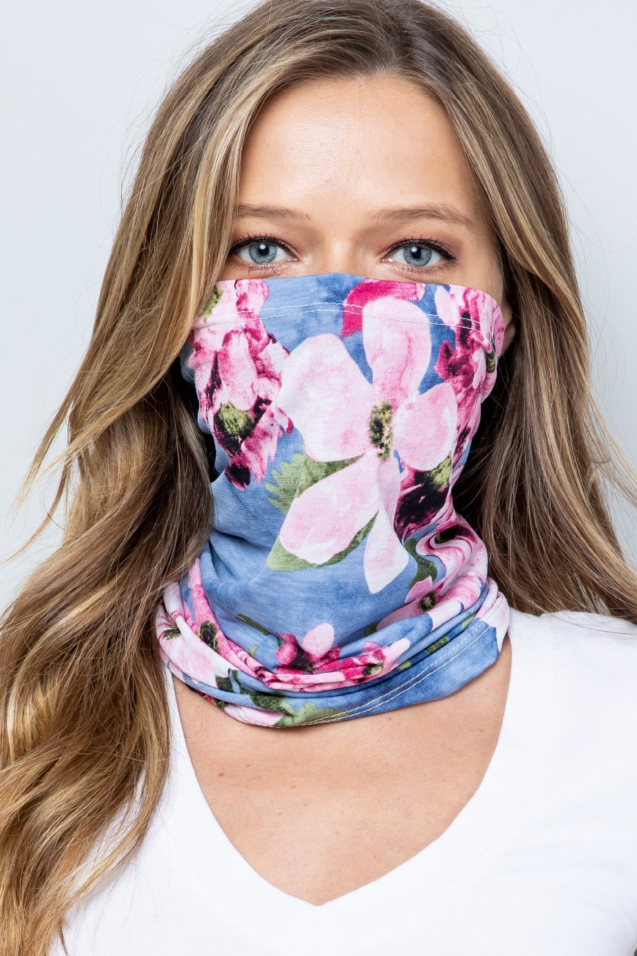 Floral medley bandanna face mask (gaiter, balaclava mask) Ivy and Pearl Boutique