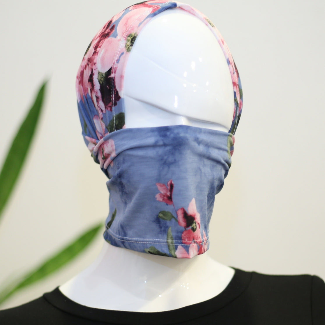 Floral medley bandanna face mask (gaiter, balaclava mask) Ivy and Pearl Boutique