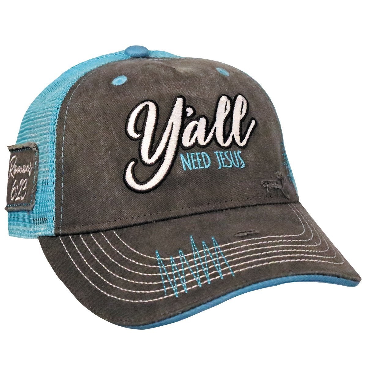 Grace and Truth Y'all Need Jesus Cap Ivy and Pearl Boutique