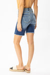 KanCan High Rise Button Down Skinny Bermuda Shorts  Ivy and Pearl Boutique