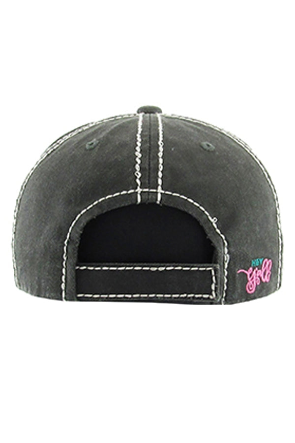 Hey Y'all washed vintage baseball cap Ivy and Pearl Boutique