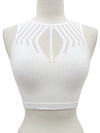 Hi-neck Racer-back Crop Top  Ivy and Pearl Boutique Olive L/XL