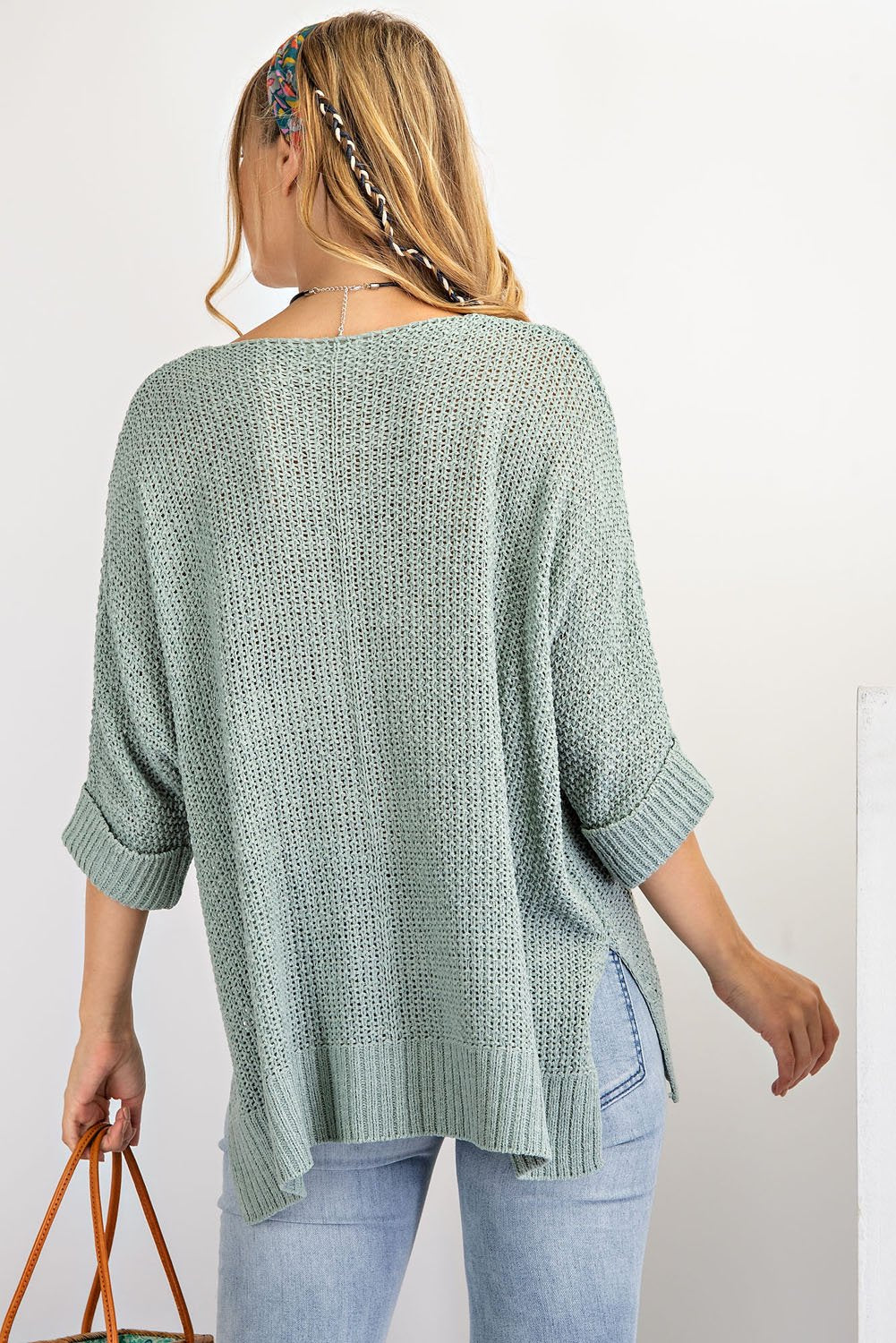 It's a Breeze Sweater Knit Top - Lightweight Sweater Knit Loose Fit Top Ivy and Pearl Boutique