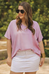 Jess Lea Basic Instincts Pocket Tunic  Ivy and Pearl Boutique Purple S