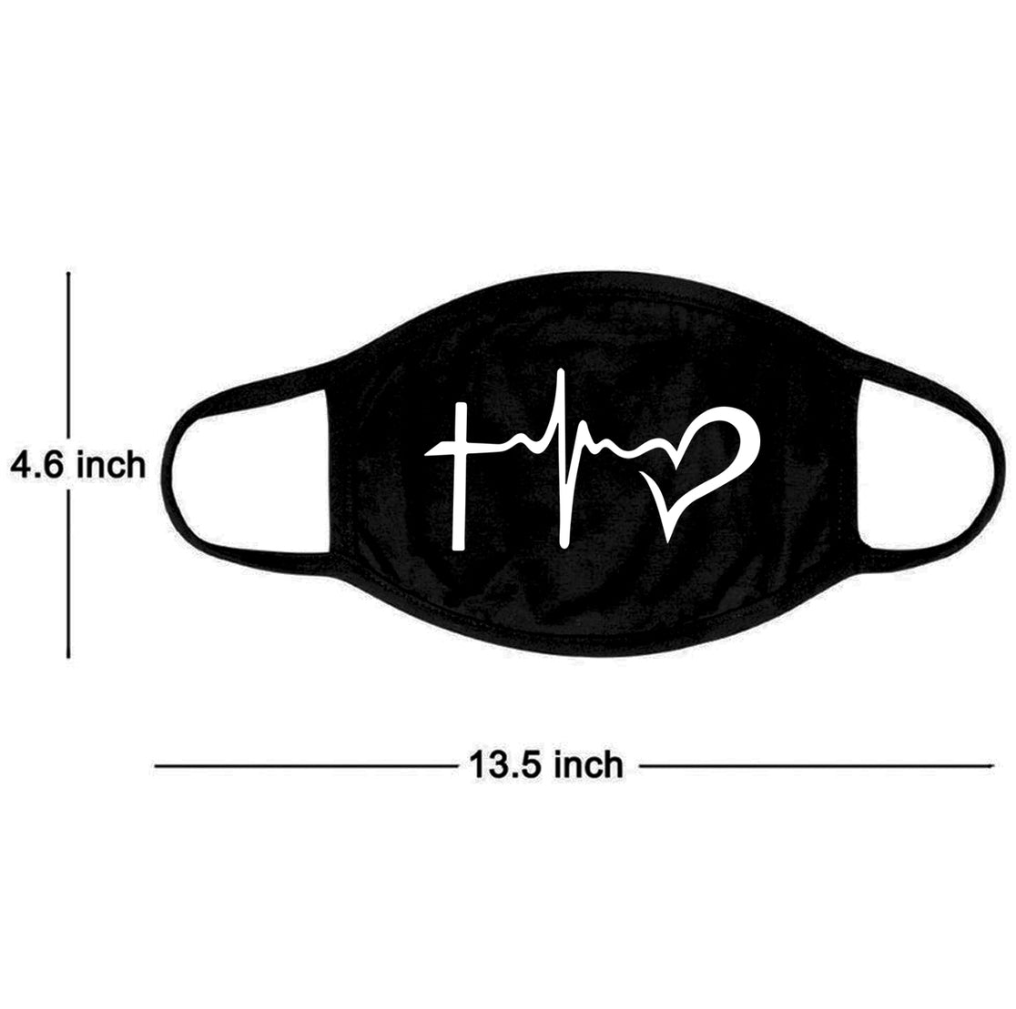 Faith, Hope, Love stretchy designer face mask Ivy and Pearl Boutique