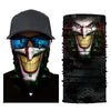 Joker Face Mask - Joker/Clown Gaiter (Balaclava or Face Tube) Mask  Ivy and Pearl Boutique Long menacing yellow teeth Joker smile