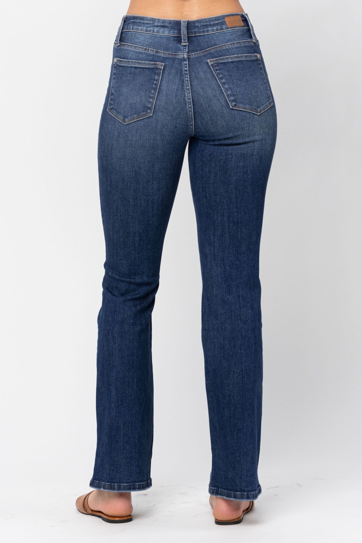Judy Blue mid-rise classic non-distressed bootcut jeans Ivy and Pearl Boutique