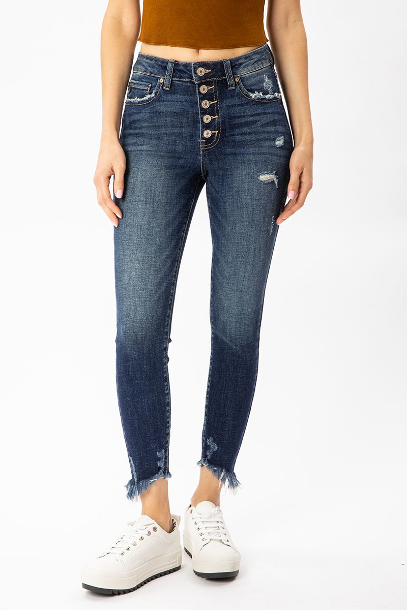 KanCan Winston High Rise Ankle Skinny Jeans Ivy and Pearl Boutique