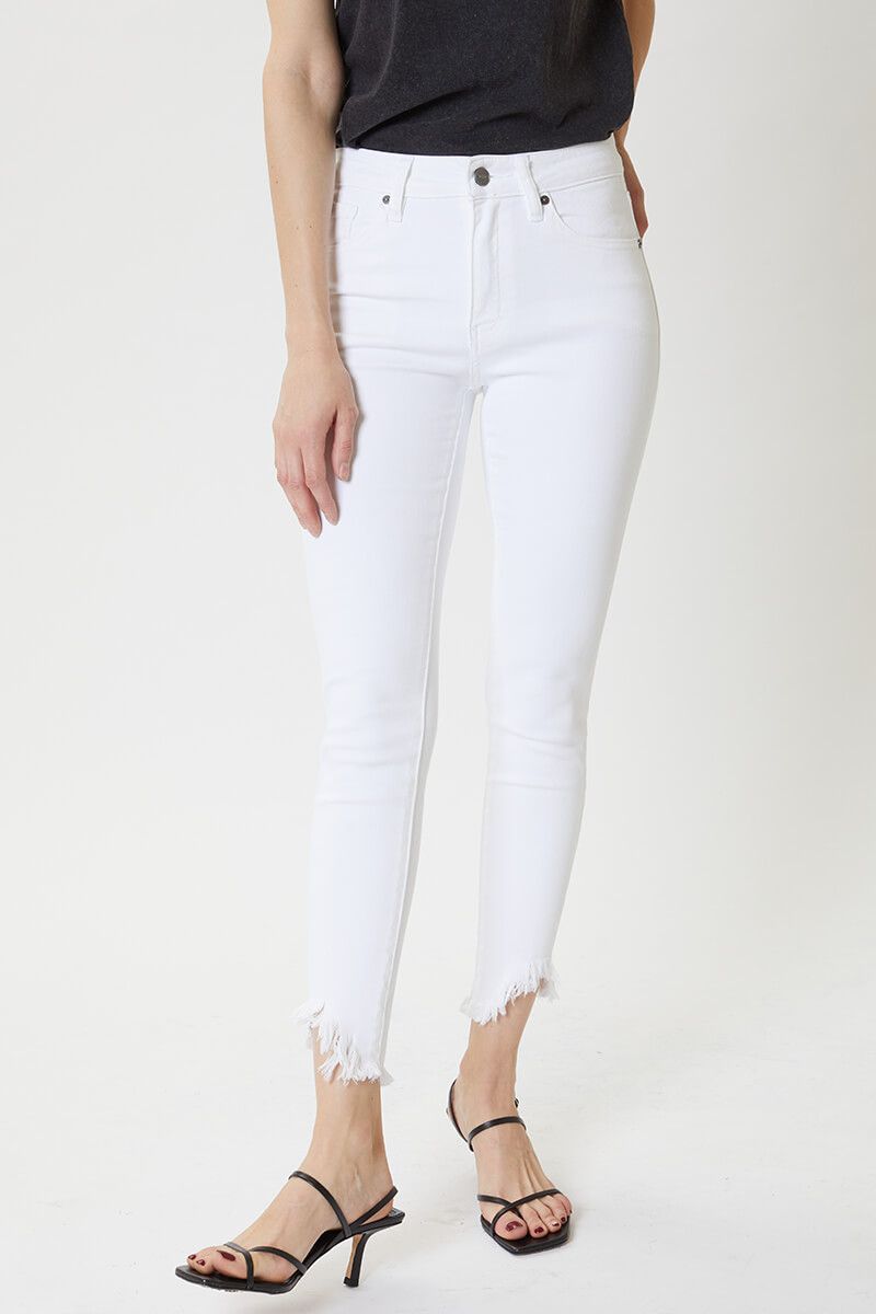 KanCan White High Rise Super Skinny Jeans Ivy and Pearl Boutique