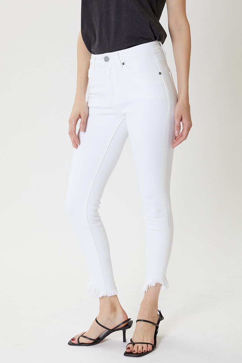 KanCan White High Rise Super Skinny Jeans Ivy and Pearl Boutique 7/27