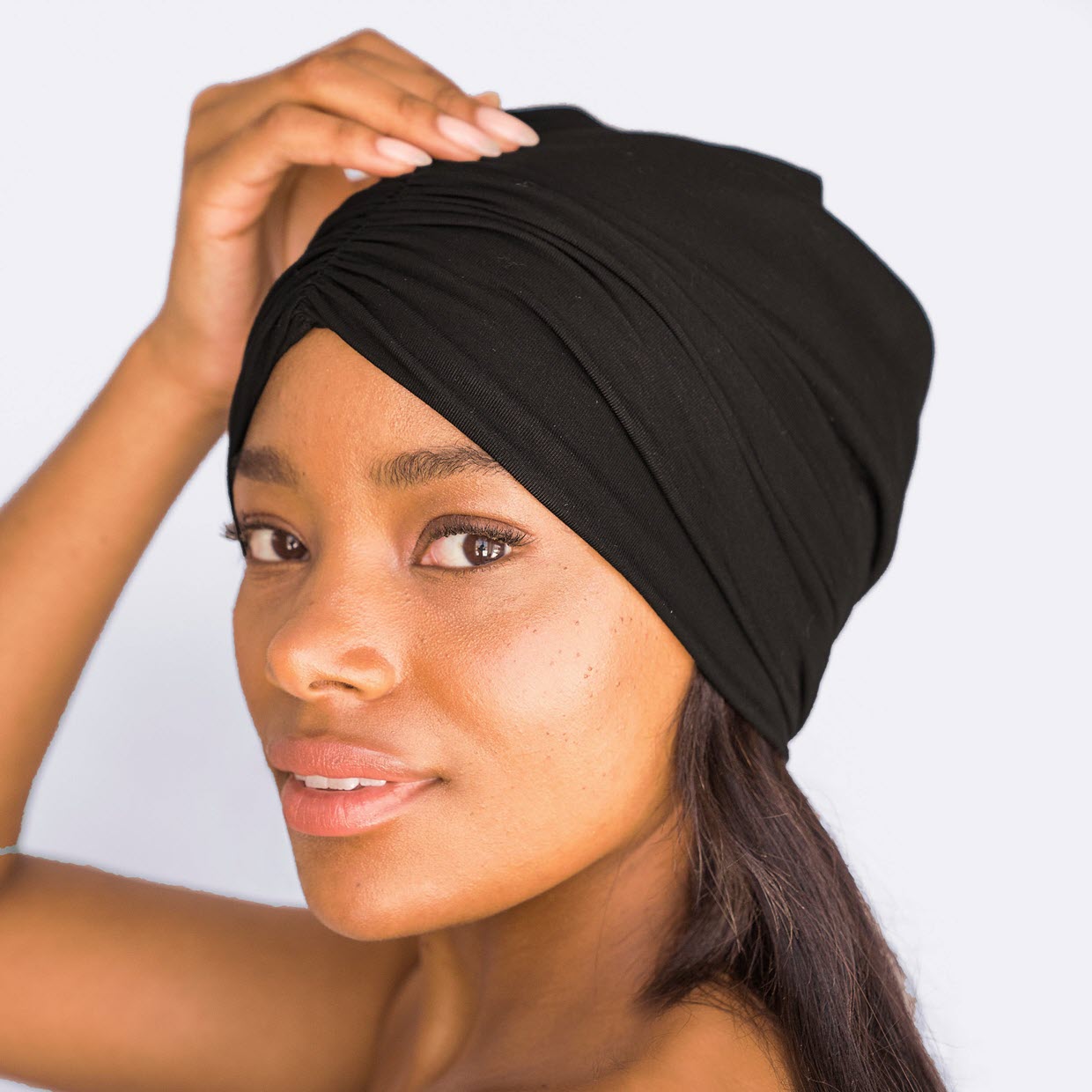 Kitsch Satin lined jersey sleep beanie Kitsch