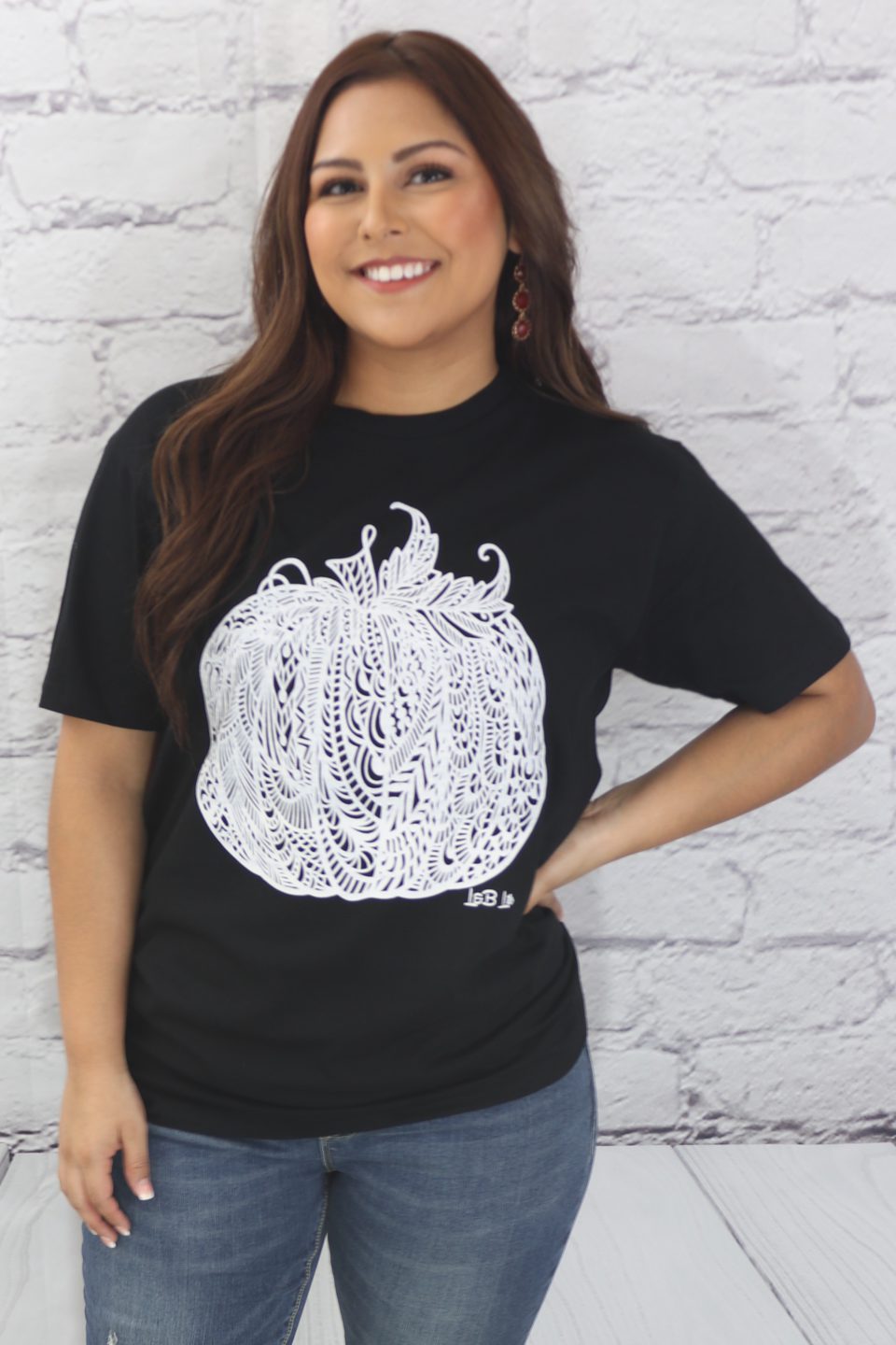 Lace pumpkin T-Shirt Ivy and Pearl Boutique