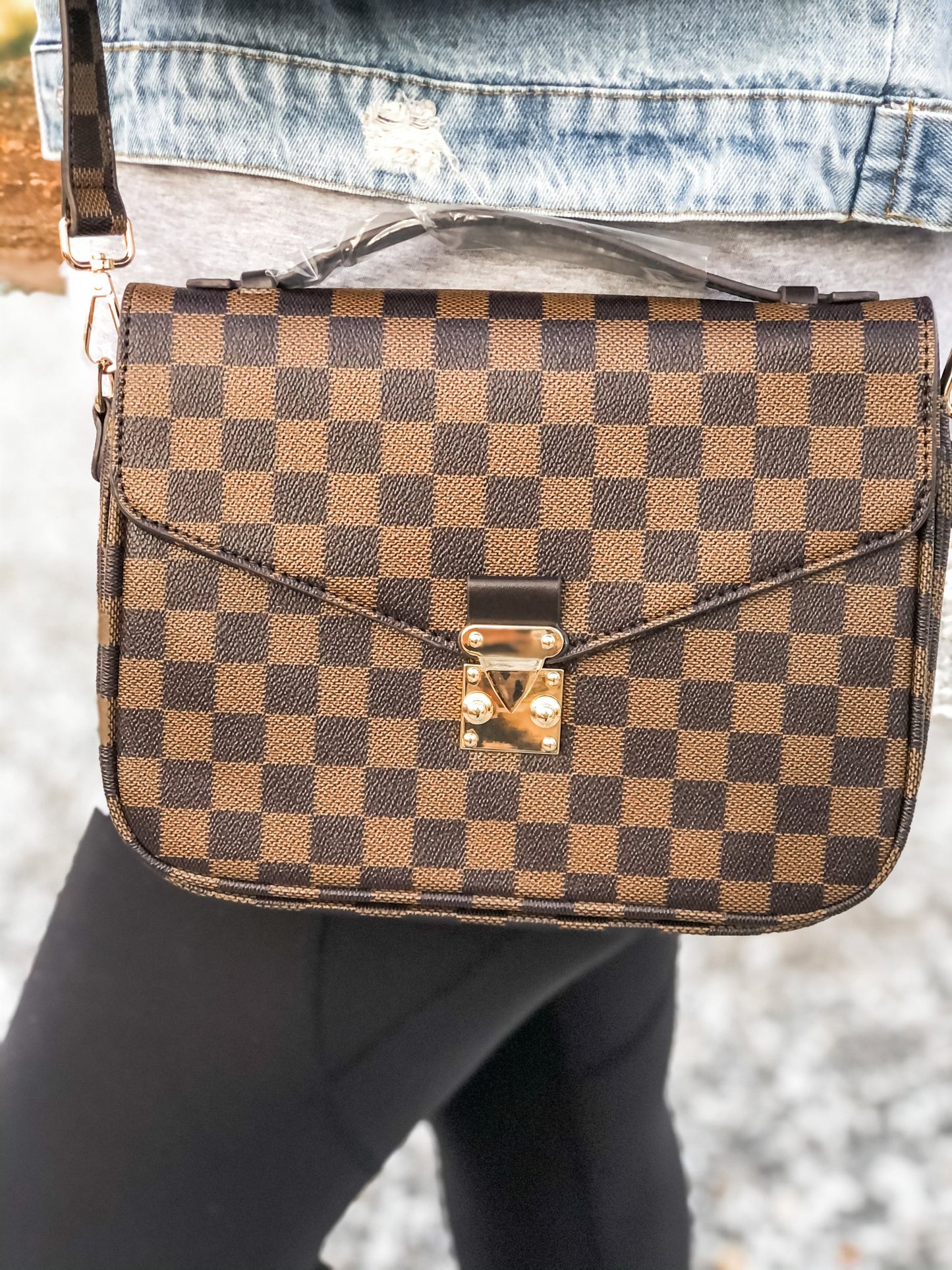 Lacey Satchel Bag Purse with Adjustable Long Strap and Top Handle Ivy and Pearl Boutique Brown