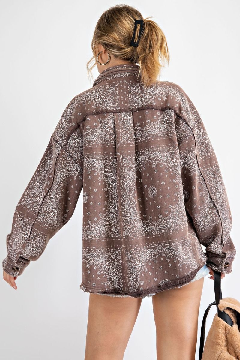 Let's Get Comfy Button-down Shirt Jacket (shacket) Ivy and Pearl Boutique