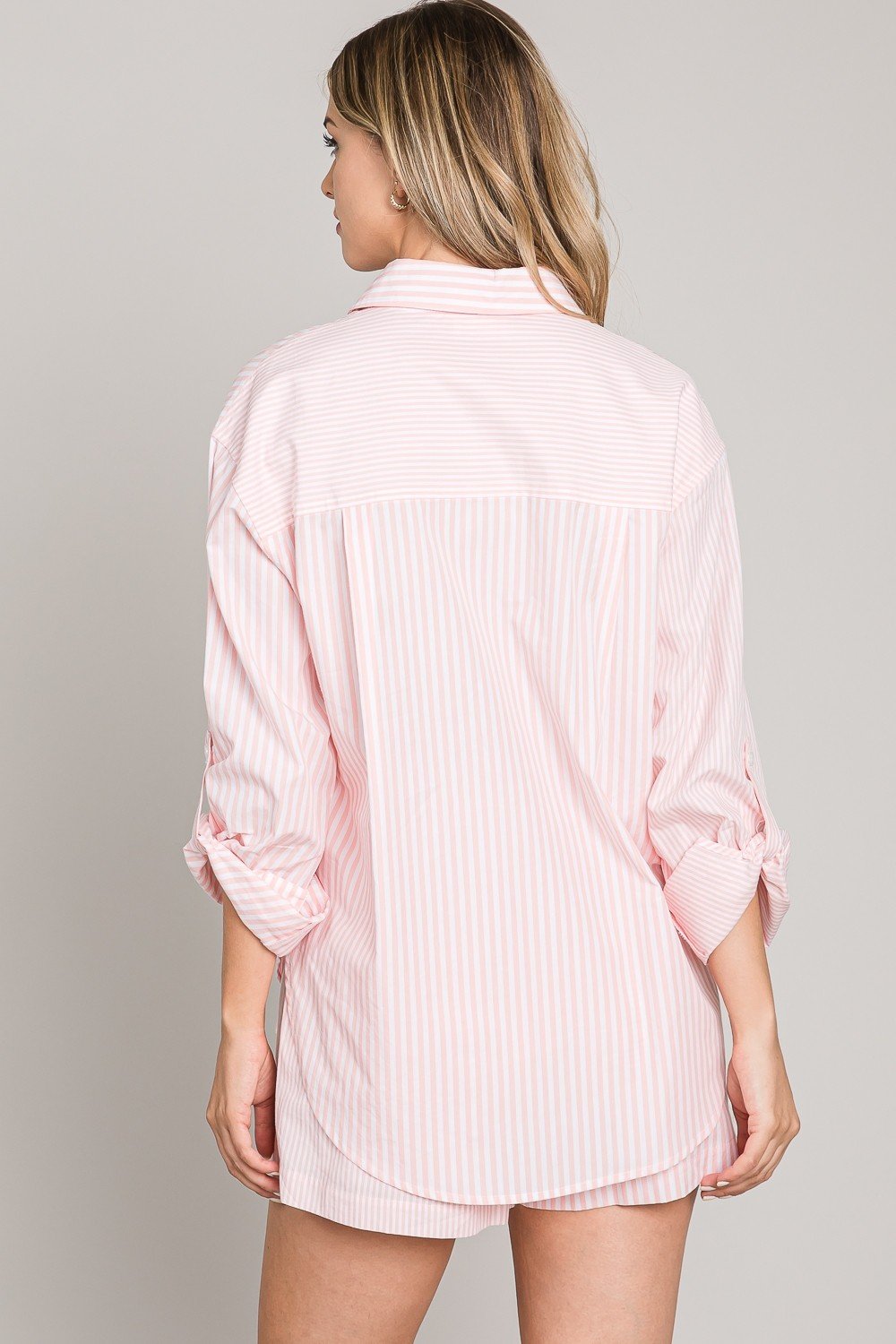 Light Poplin Twin-Stripe Shirt Ivy and Pearl Boutique
