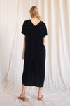 Linen maxi dress with a v neckline and side pockets (multiple colors available)  Ivy and Pearl Boutique