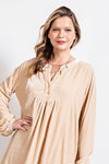 Loose fit soft velvet tunic dress with pockets  Ivy and Pearl Boutique