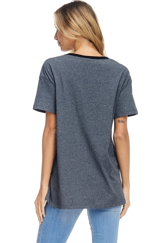 Love leopard Valentine graphic T-shirt Ivy and Pearl Boutique