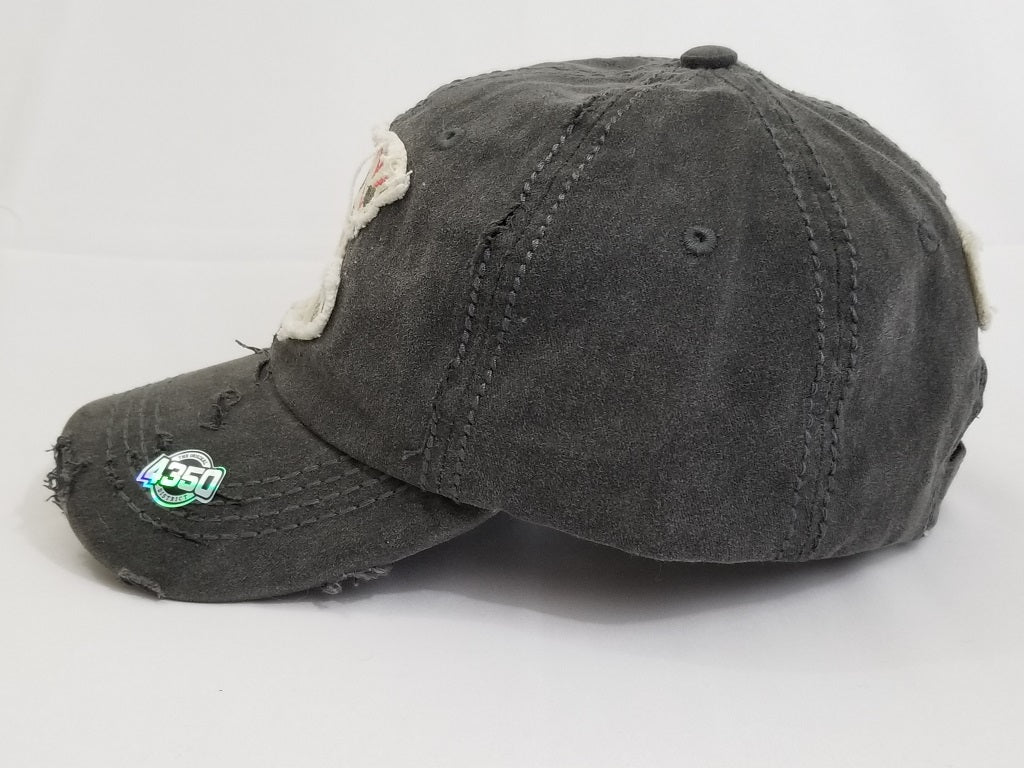 "Mama hair don't care" washed baseball cap Ivy and Pearl Boutique