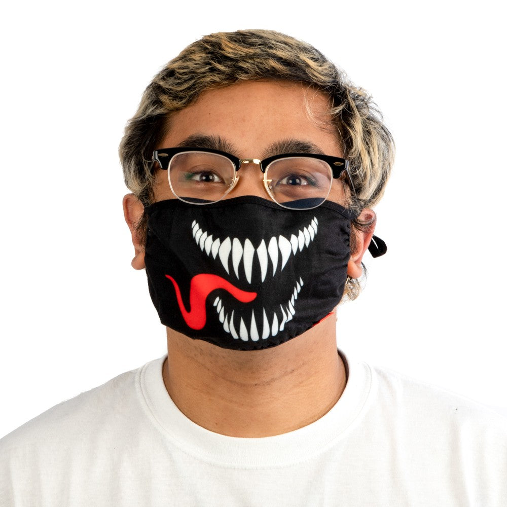 Marvel Venom Face Mask - Adult Adjustable Face Mask Cover Ivy and Pearl Boutique