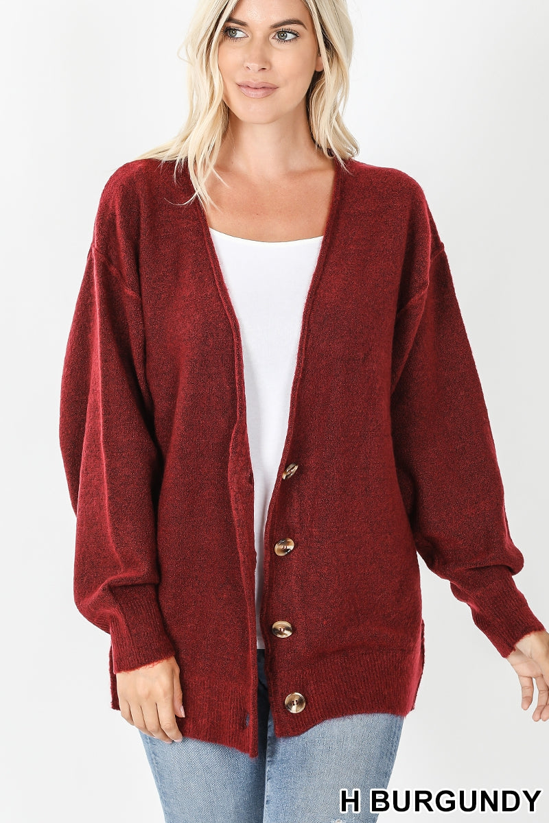 Melange button down cardigan Ivy and Pearl Boutique