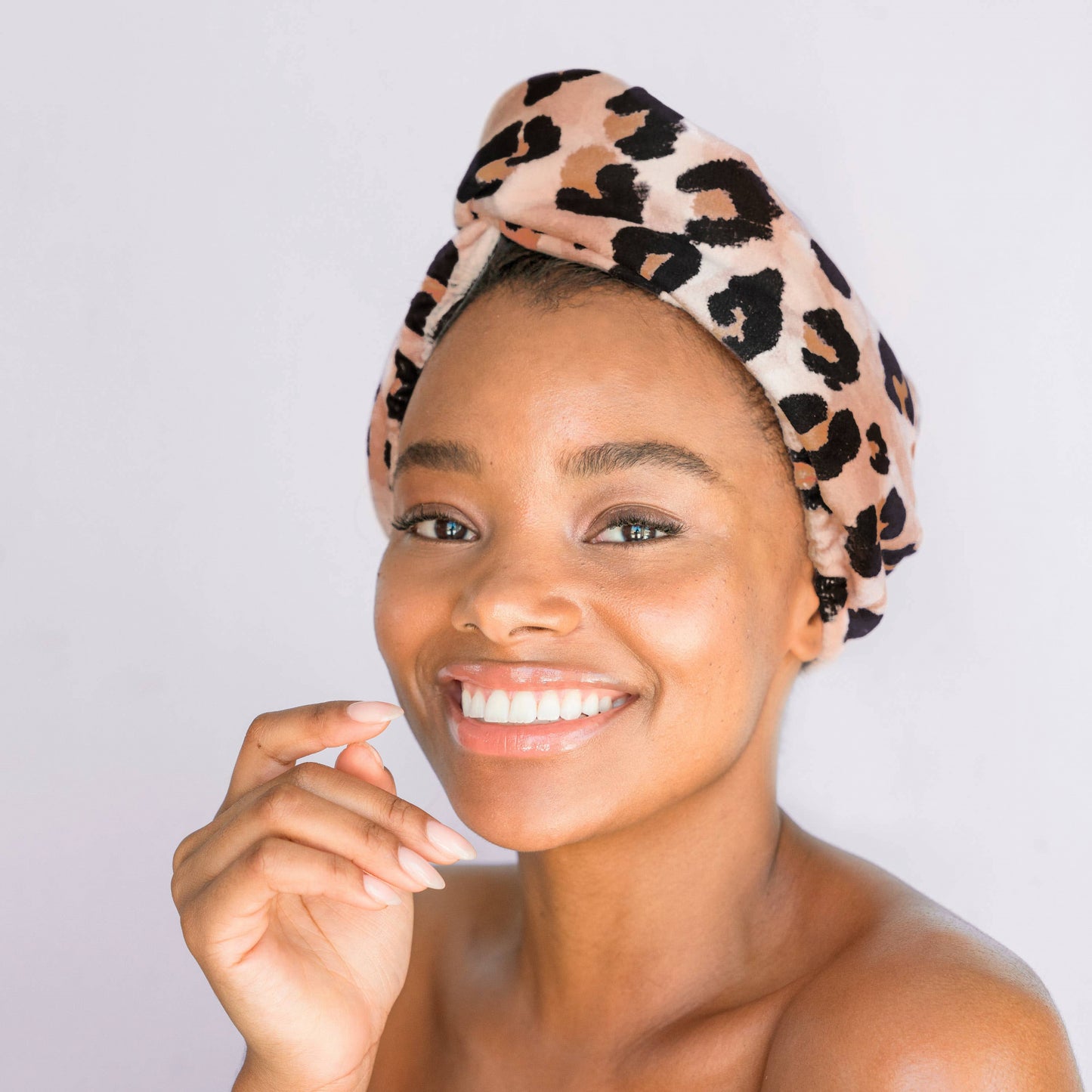 Microfiber Hair Towel - Quick Drying Hair Towel Kitsch Leopard