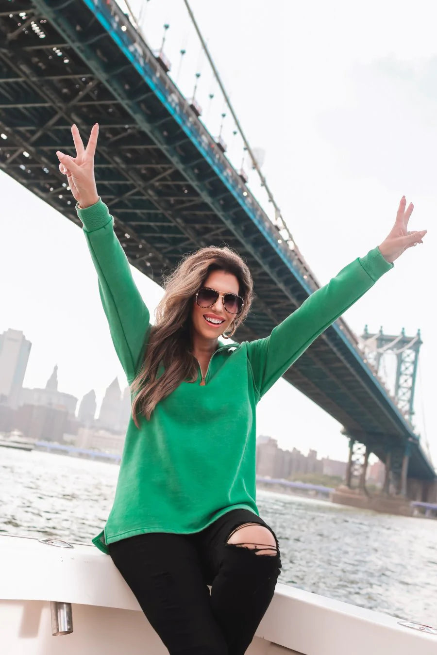 Miley vintage pullover Ivy and Pearl Boutique