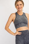 Mineral washed bra cup seamless top - Make a Move Sports Bra  Ivy and Pearl Boutique