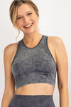 Mineral washed bra cup seamless top - Make a Move Sports Bra  Ivy and Pearl Boutique S