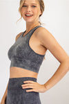 Mineral washed bra cup seamless top - Make a Move Sports Bra  Ivy and Pearl Boutique