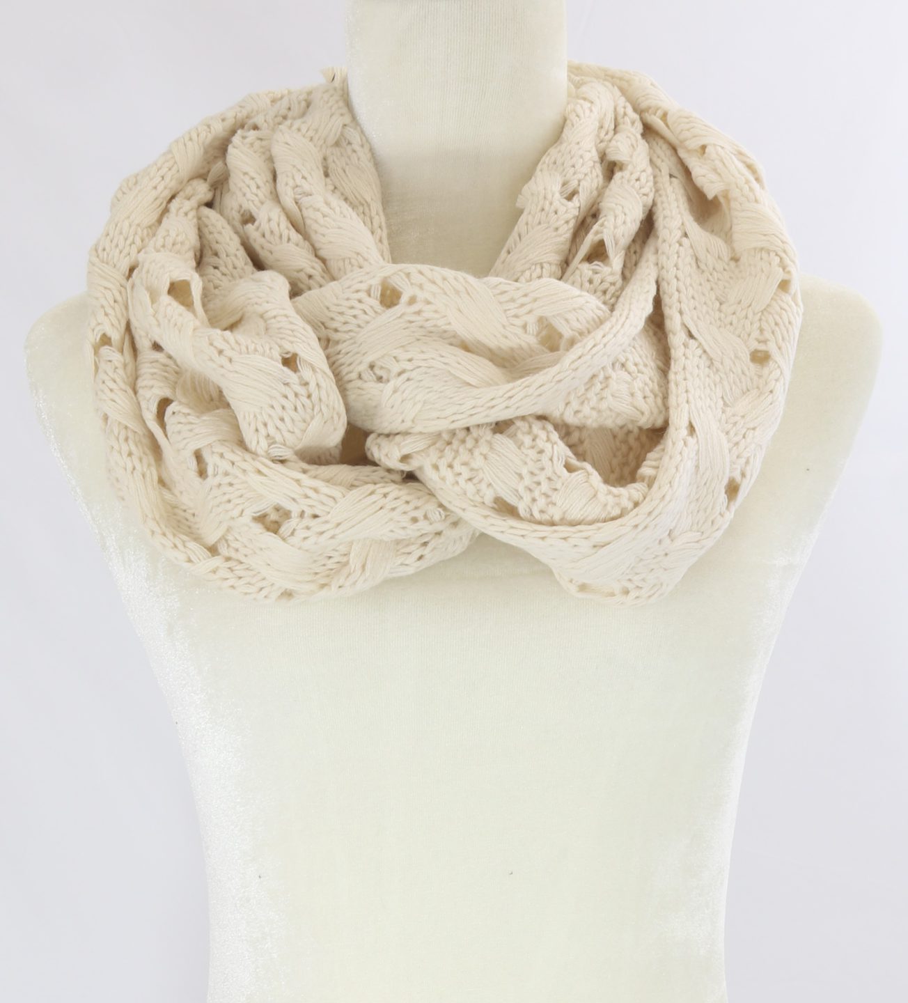 New York crochet infinity scarf Ivy and Pearl Boutique