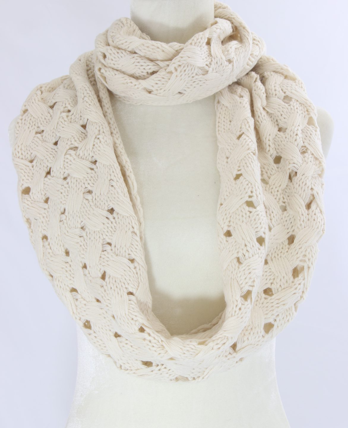 New York crochet infinity scarf Ivy and Pearl Boutique