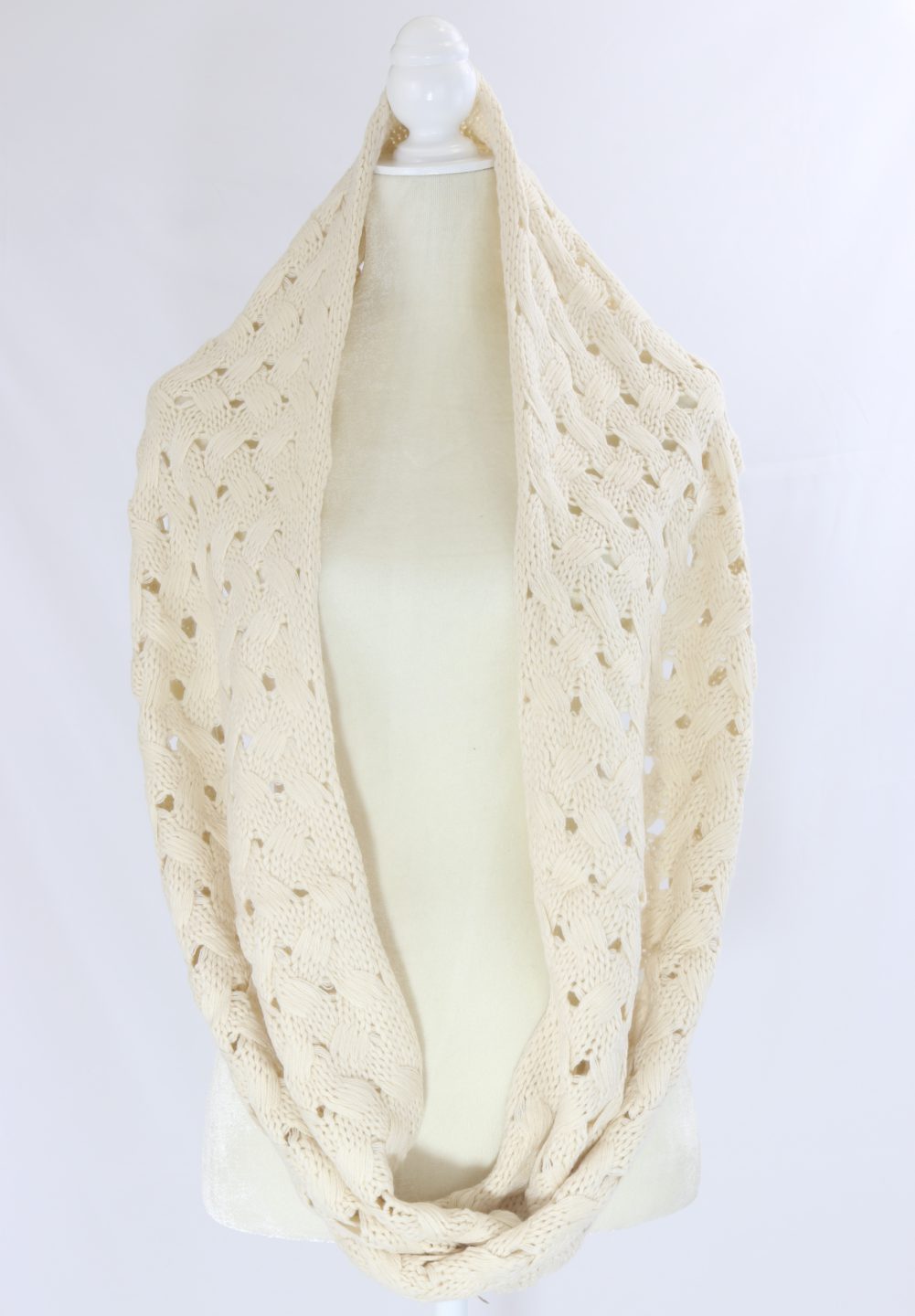 New York crochet infinity scarf Ivy and Pearl Boutique