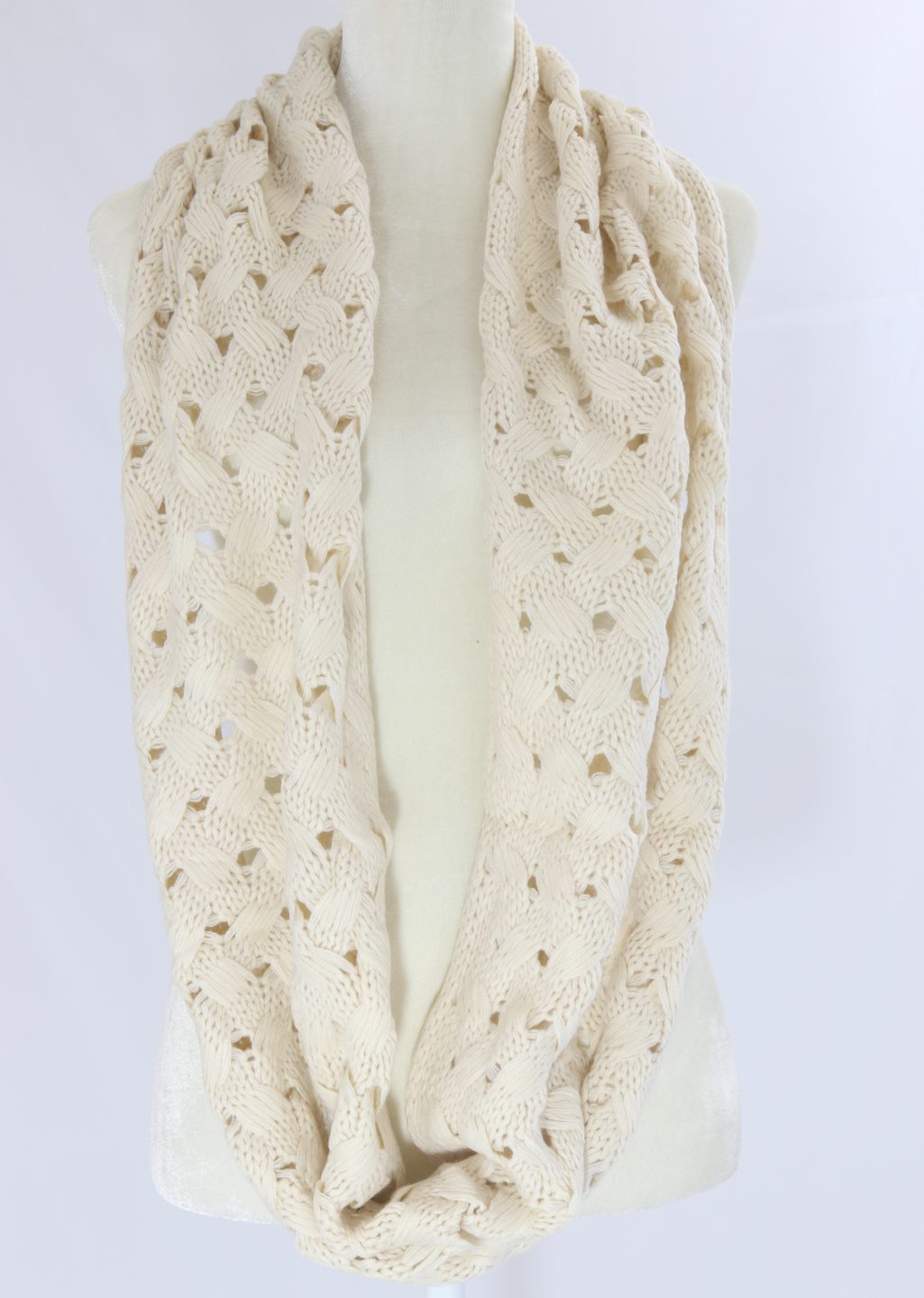 New York crochet infinity scarf Ivy and Pearl Boutique