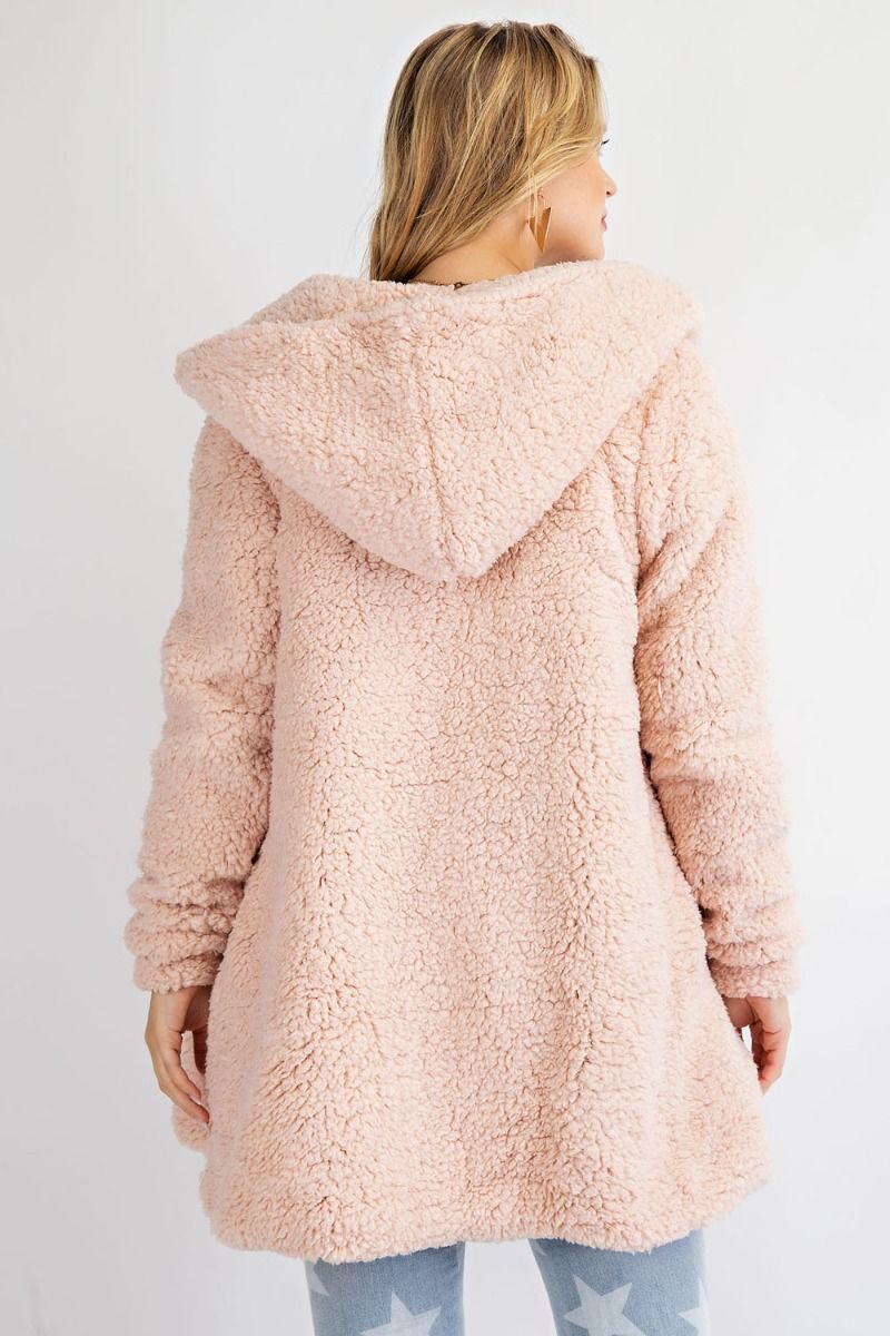 Oversized Willow Soft Faux-Fur Hoody Jacket Coat Ivy and Pearl Boutique
