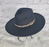Panama with leopard band hat  Ivy and Pearl Boutique