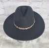 Panama with leopard band hat  Ivy and Pearl Boutique