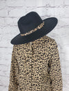 Panama with leopard band hat  Ivy and Pearl Boutique