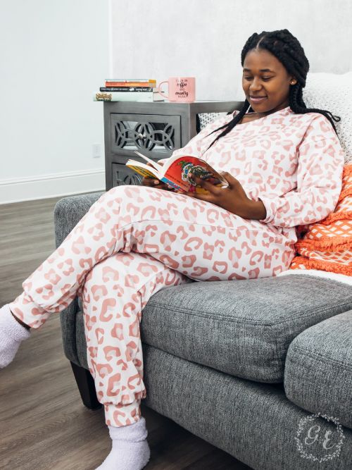 Pink Paradise Leopard Loungewear - 2 piece loungewear set Ivy and Pearl Boutique