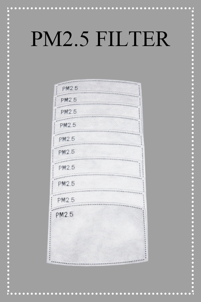 Five-layer Carbon Activated Face Mask Filter Ivy and Pearl Boutique