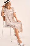 Pullover V-Neck Claris Maxi dress  Ivy and Pearl Boutique