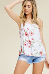 Racerback floral print tank top  Ivy and Pearl Boutique