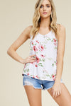 Racerback floral print tank top  Ivy and Pearl Boutique