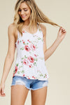 Racerback floral print tank top  Ivy and Pearl Boutique