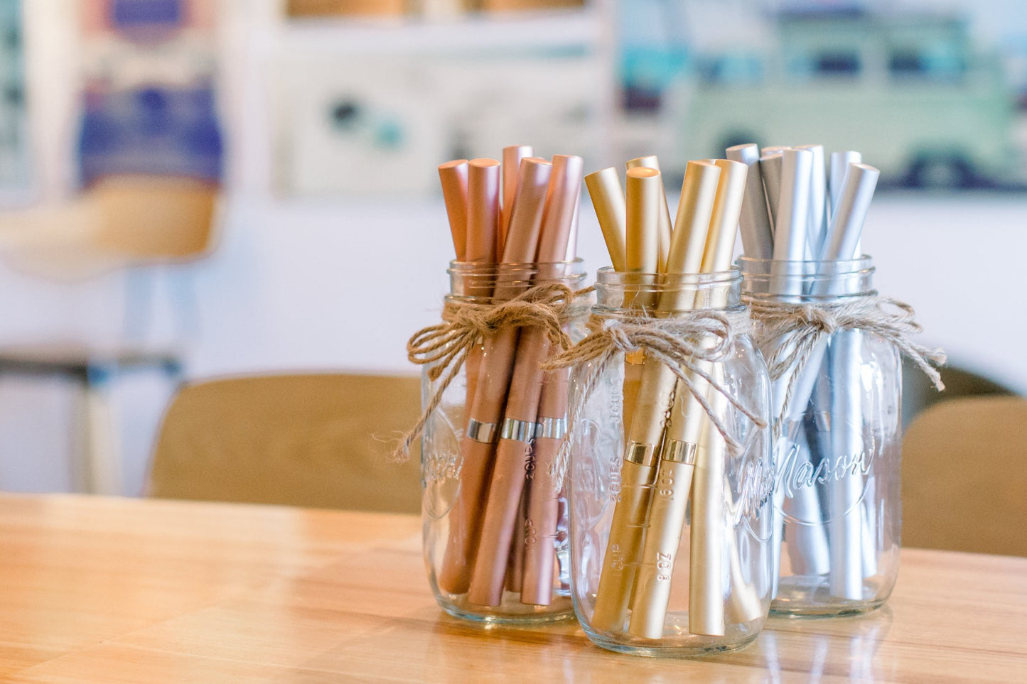 Save Your Straw reusable stainless steel straw Ivy and Pearl Boutique Gold