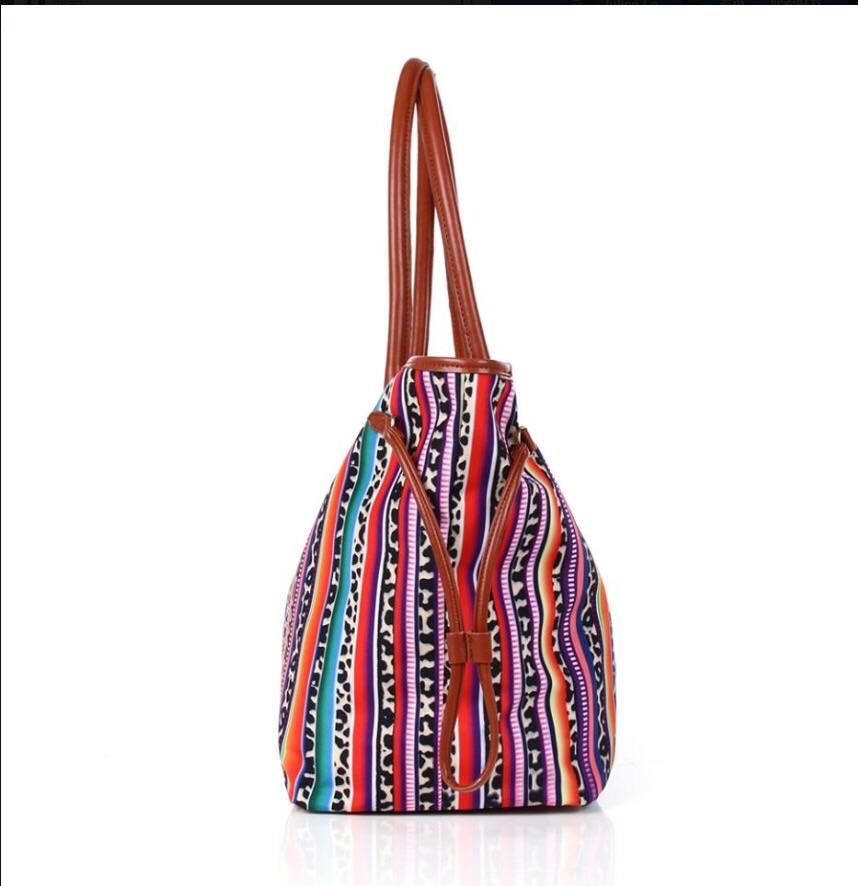 Serape performance poly canvas tote bag Ivy and Pearl Boutique
