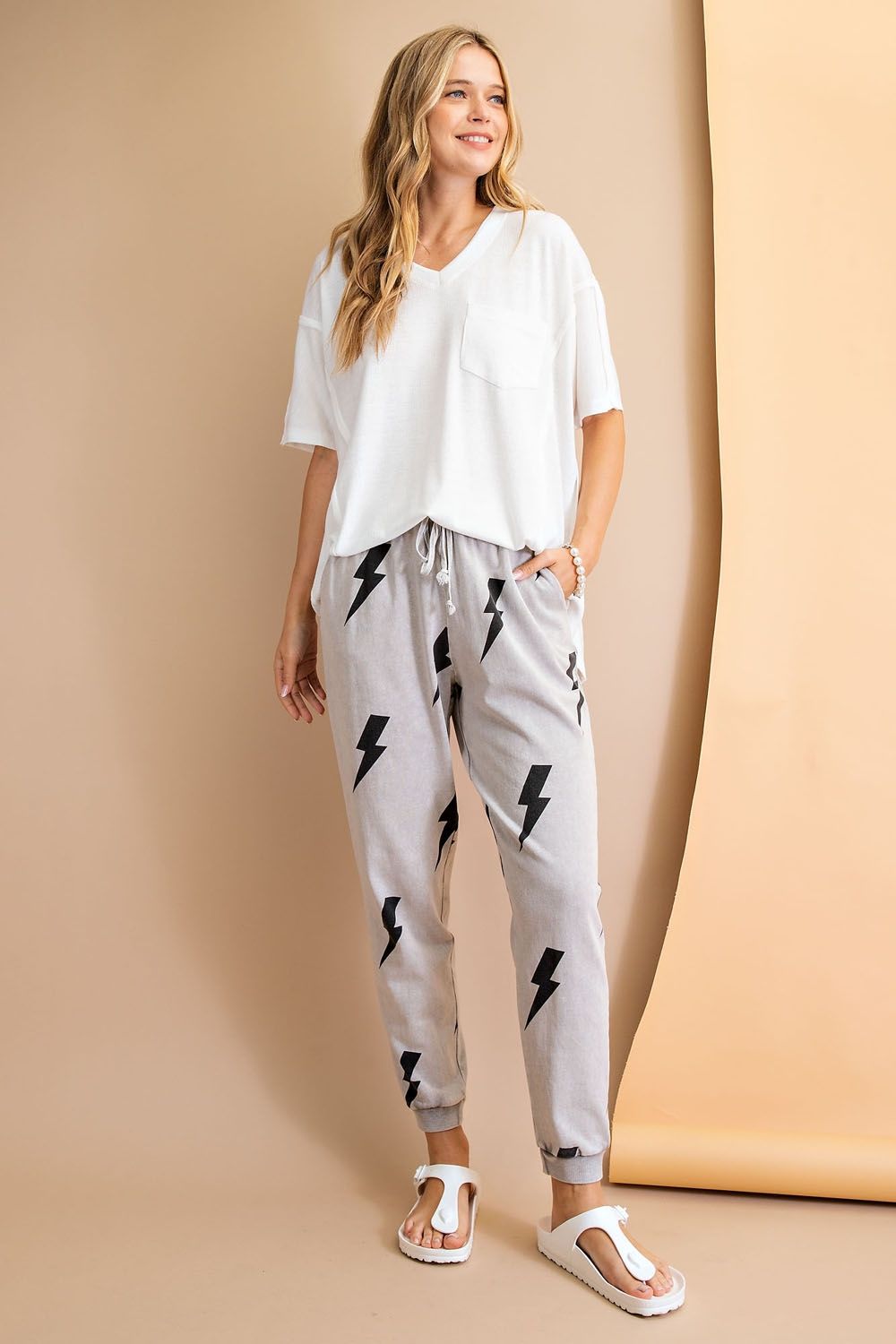 Whisper Loose Fit Top - Short sleeve ribbed loose fit knit top  Ivy and Pearl Boutique