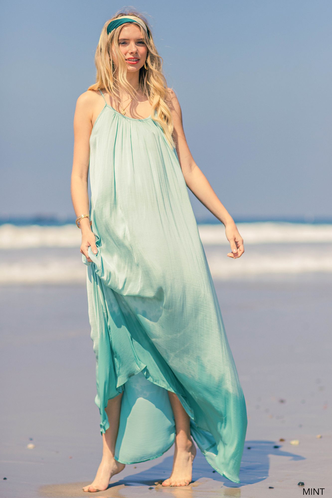 Sleeveless long dress with straps Ivy and Pearl Boutique