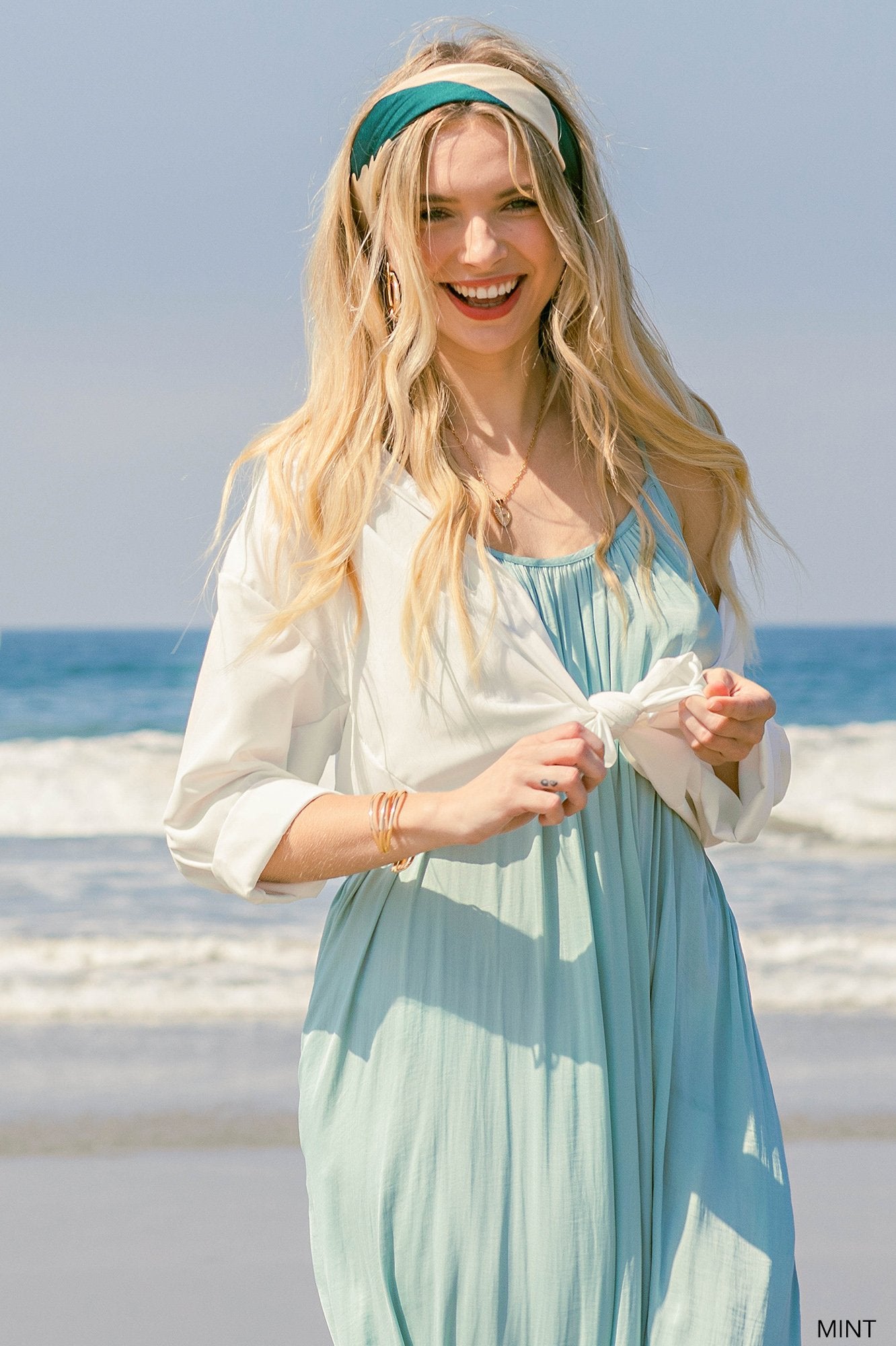 Sleeveless long dress with straps Ivy and Pearl Boutique